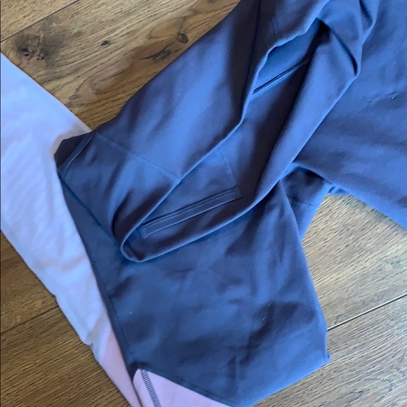 Fabletics MD ankle grey pink chevron leggings - Picture 8 of 10